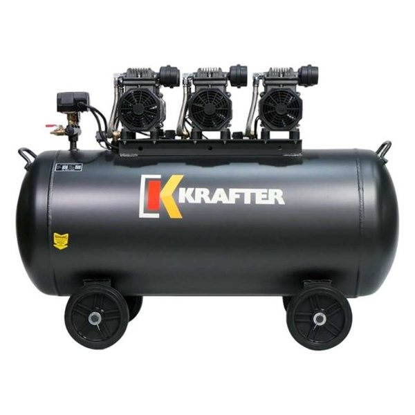 Compresor Libre de Aceite 200 L 3 x 1,1 kW MZB-1100H Krafter