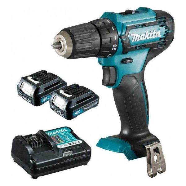 Taladro Atornillador Inalámbrico 12V CXT + 2 baterías y cargador Makita DF333DWYE